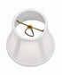3x6x5 Off White Silk Shantung Mini Bell 7/8" Candle Clip Softback Lampshade