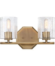 Haven 2 Light Vanity Old Satin Brass