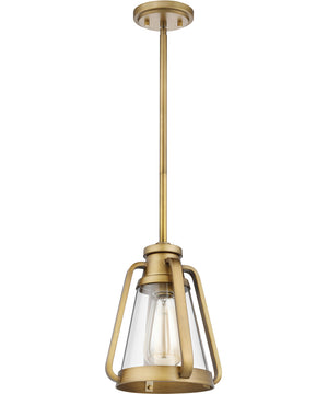 Everett 1-Light Pendant Natural Brass