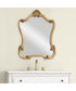 26x35" Wall Mirror Lightly Distressed Gold