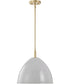 Biba 1 Light Pendant Brushed Gold