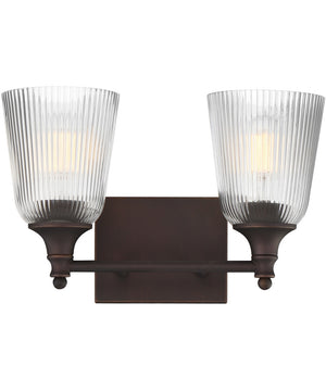 Julip 2-Light Bath Vanity Dark Bronze