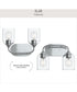 Ilia 2-Light Bath Vanity with Clear Glass Shade Polished Chrome
