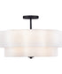 Gwen 4-Light Medium Semi-Flush Mount in Black