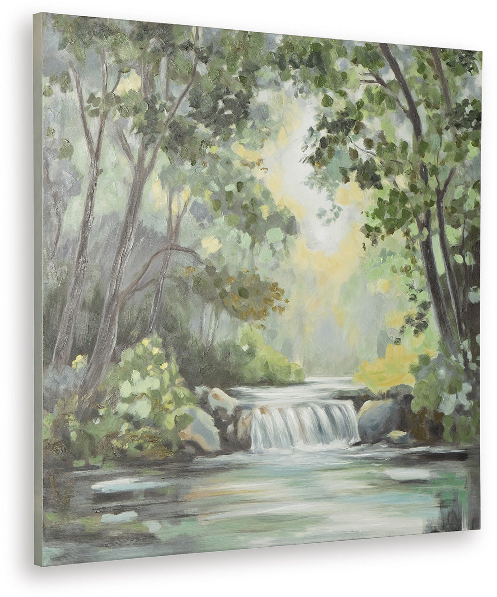 Evermaddick Wall Art Green/Gray/White