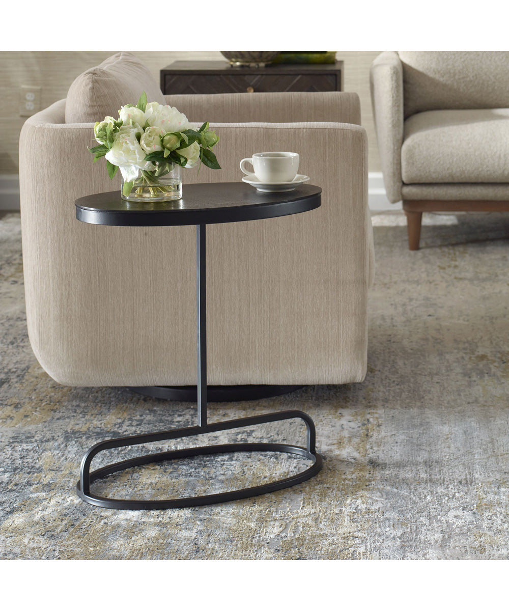 Accent Table in Aged Black