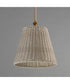 Baja 12 inch Single Pendant Natural Aged Brass