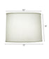 10x11x8 Pearl Supreme Satin Drum Hardback Lampshade