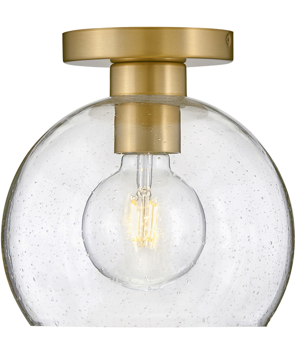 Rumi 1-Light Extra Small Flush Mount in Lacquered Brass