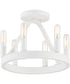 Carousel 6 Light Semi Flush Matte White