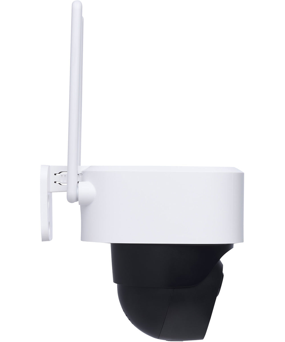 SATCO/NUVO Starfish - Smart Outdoor Pan & Tilt Camera Battery Black / White