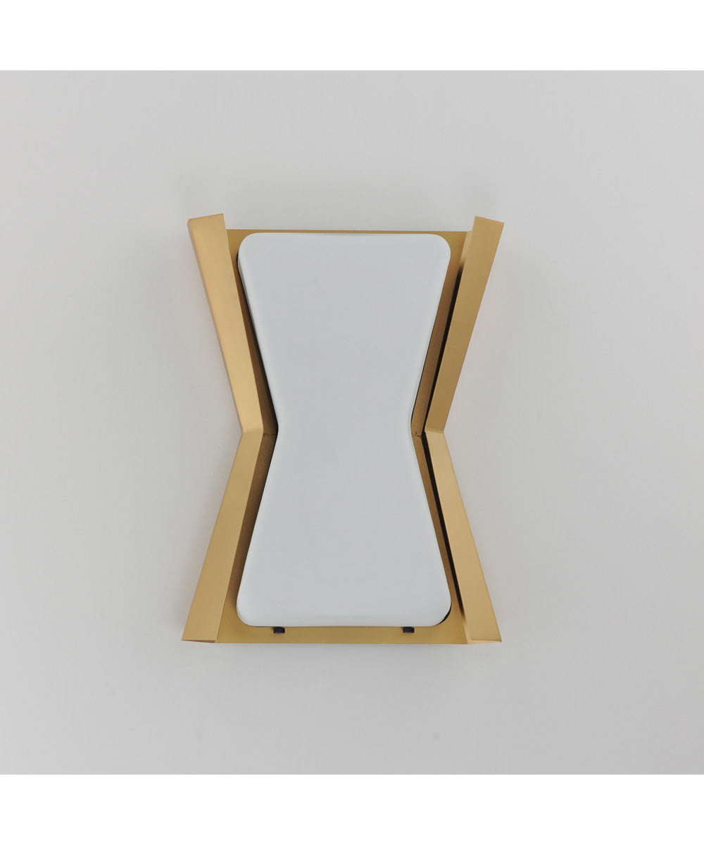 Rizzo 2-Light Flush Mount Black / Antique Brass