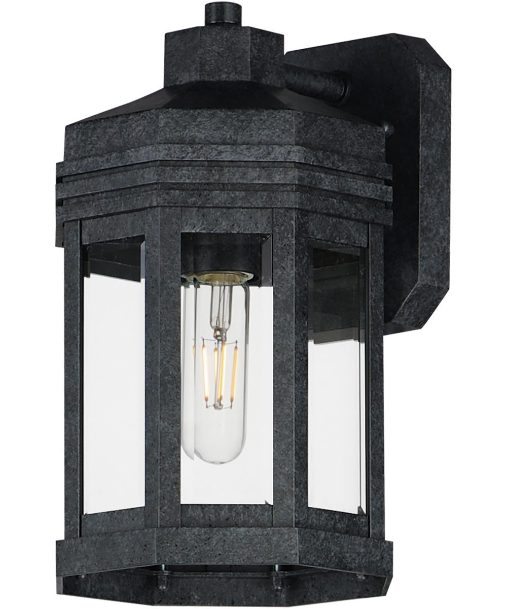 Wright 1-Light Outdoor Small Wall Sconce Black Patina