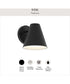 Mik Medium Outdoor Wall Light Matte Black