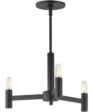Emana 3-Light Chandelier Black
