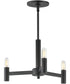 Emana 3-Light Chandelier Black