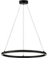 Kenna LED-Light Medium Single Tier in Black