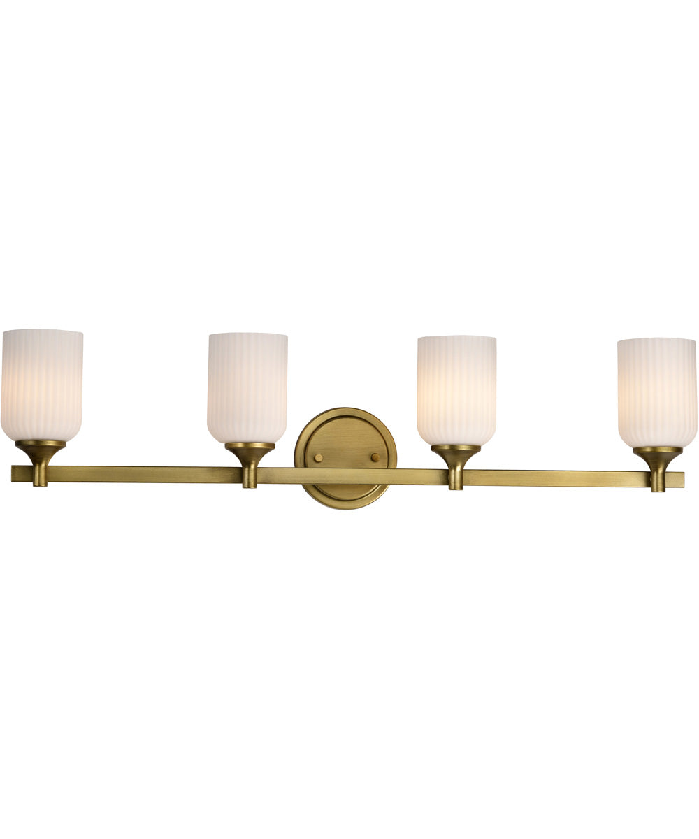 Solara 4-Light Vanity & Wall Natural Brass