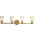 Solara 4-Light Vanity & Wall Natural Brass