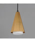 Rizzo Single Pendant Black / Antique Brass