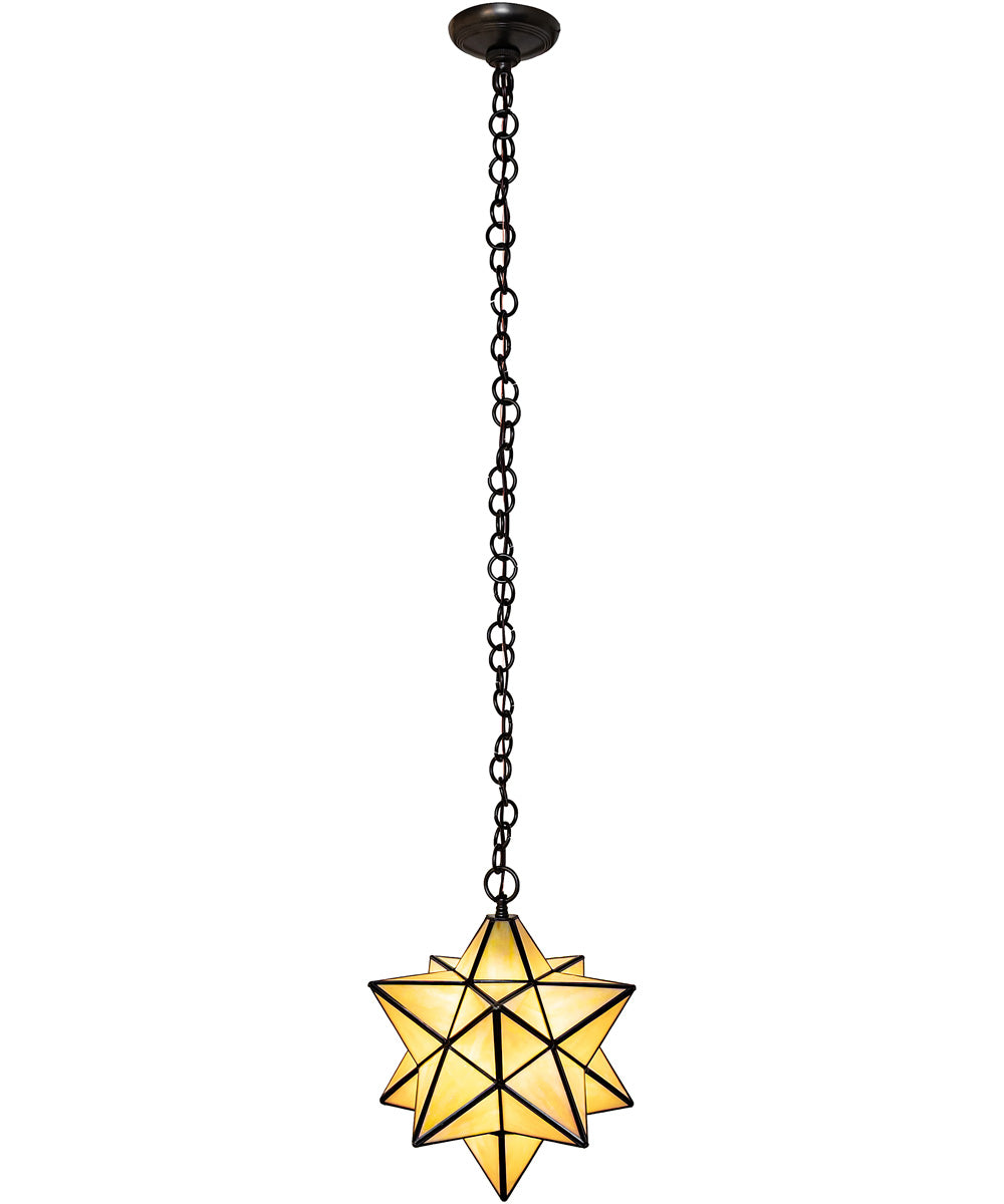 12" Wide Moravian Star Pendant