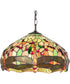 16" Wide Tiffany Hanginghead Dragonfly Pendant