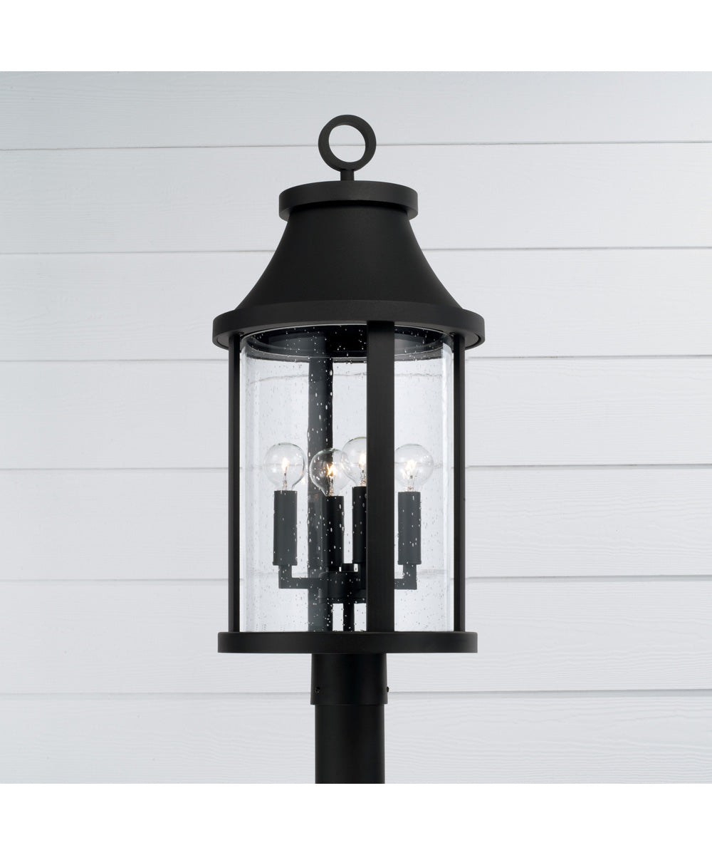 Bridger 4-Light Outdoor Post-Lantern Black