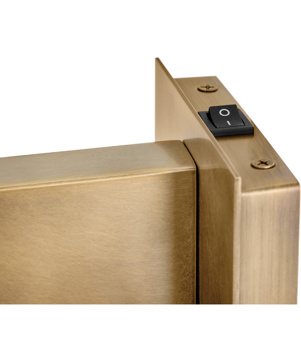 Vargas 1-Light Small Task Light Sconce in Heritage Brass