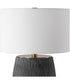 Americana Aged Black Table Lamp