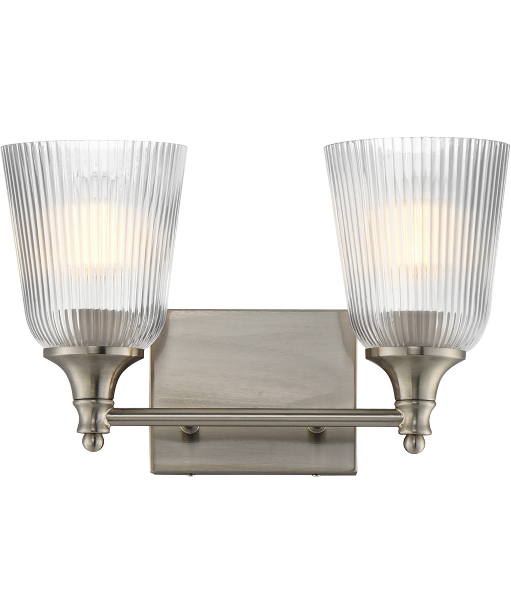 Julip 2-Light Bath Vanity Satin Nickel