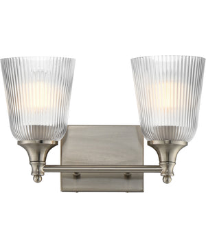 Julip 2-Light Bath Vanity Satin Nickel