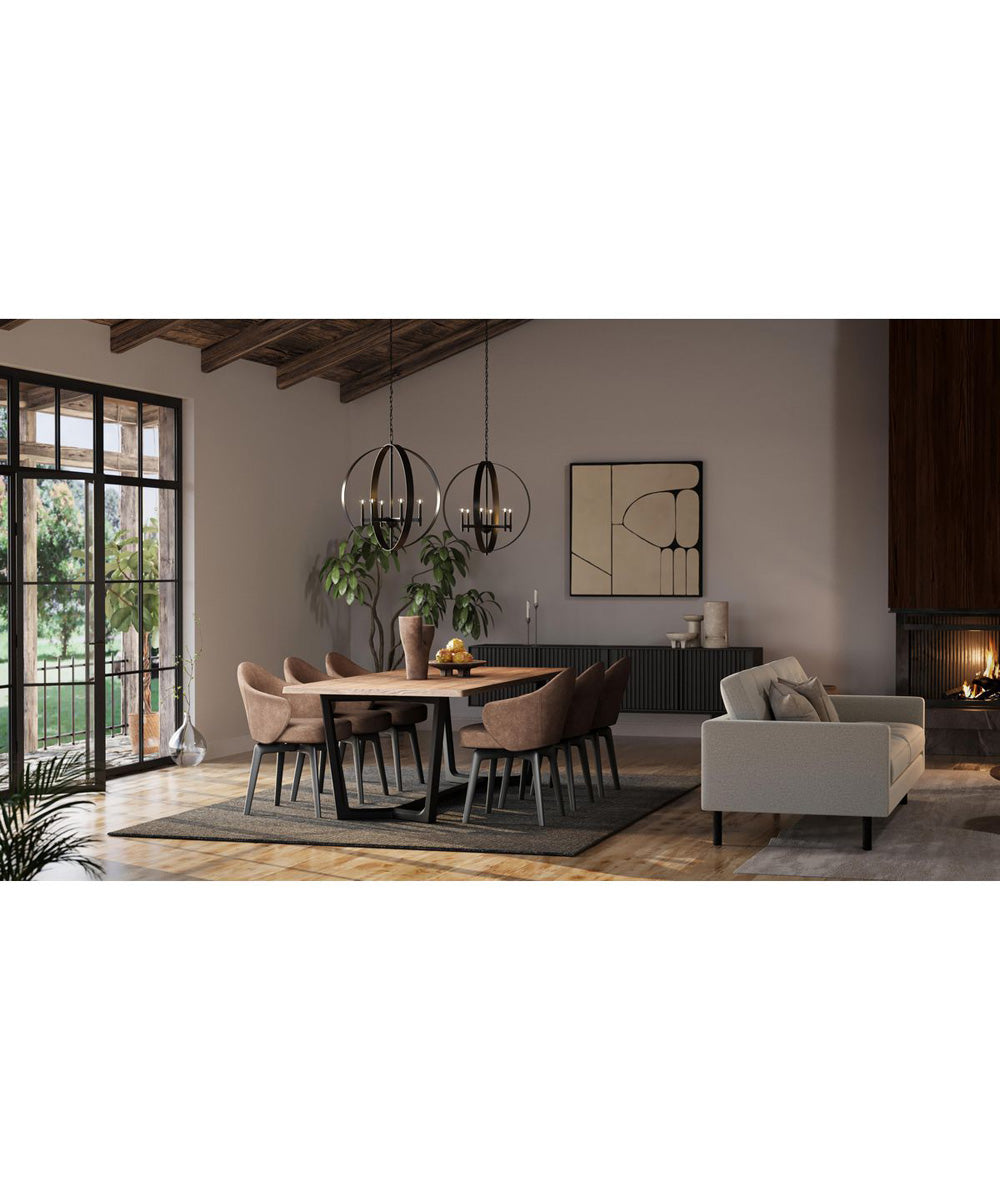 Allegheny 6-Light Pendant Matte Black