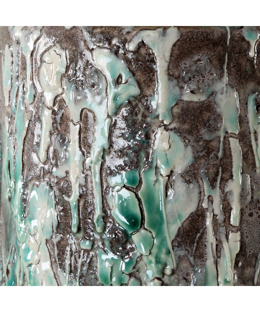 Meltdown Ivory Teal Table Lamp