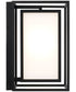 Aiden 1-Light Outdoor Wall-Lantern Black