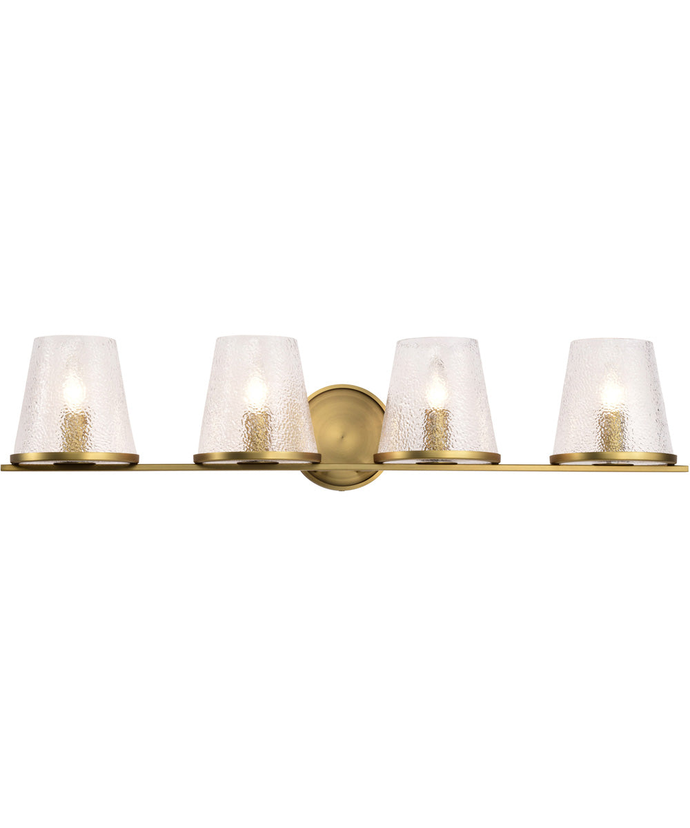 Valentine 4-Light Vanity & Wall Vintage Brass