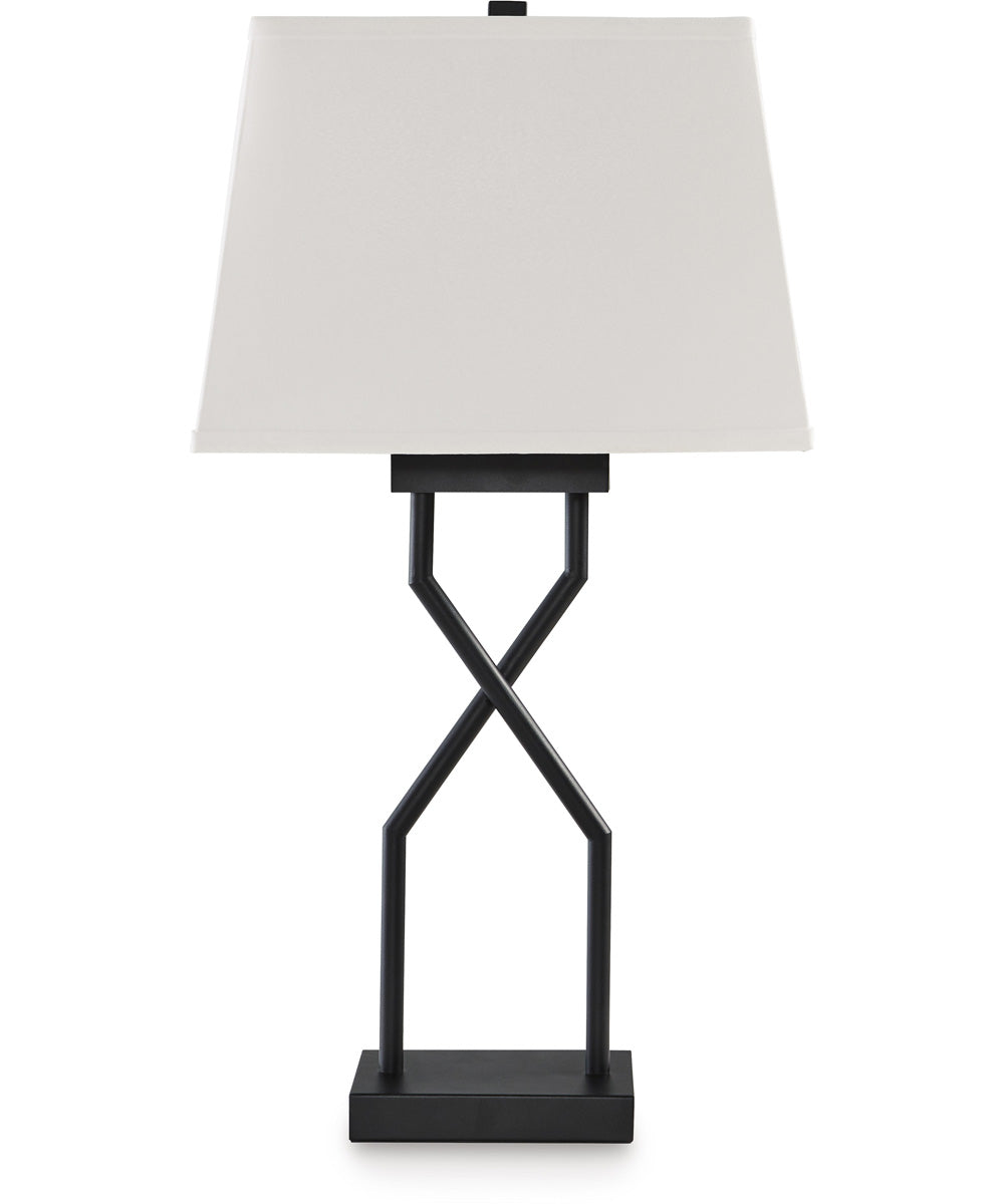 Brookthrone Metal Table Lamp Set of 2 Black