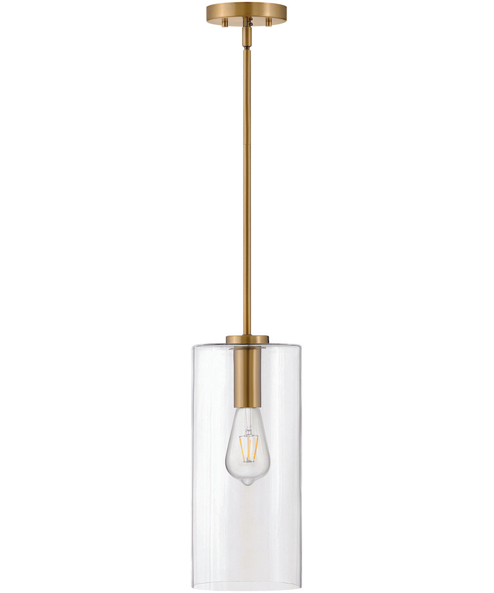 Lane 1-Light Extra Small Single Light Pendant in Lacquered Brass