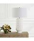 Window Pane White Table Lamp