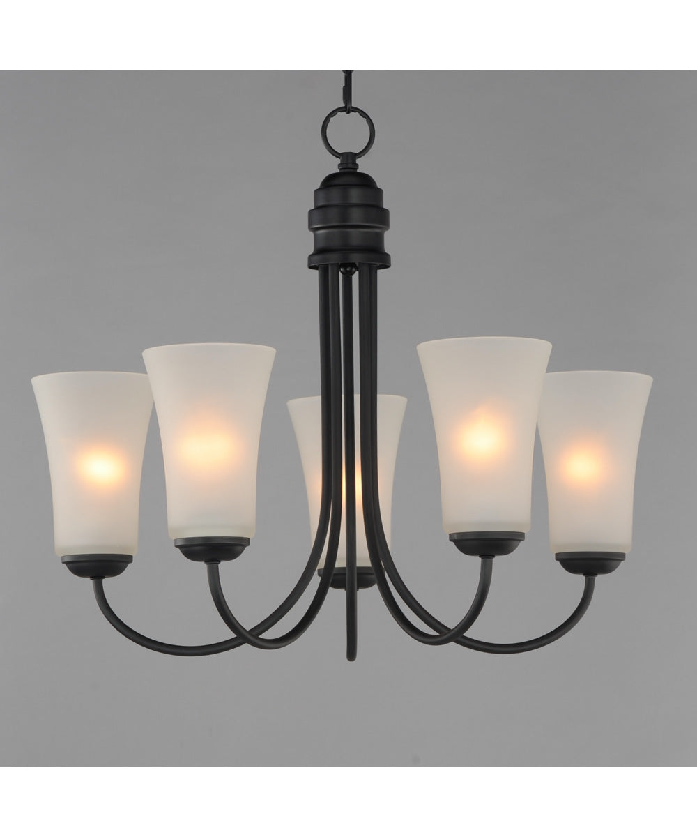 Logan 5-Light Chandelier Black