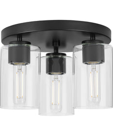Cofield 12 in. 3-Light Flush Mount P350237 Matte Black