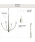 Jheni 4-Light Medium Chandelier Brushed Nickel