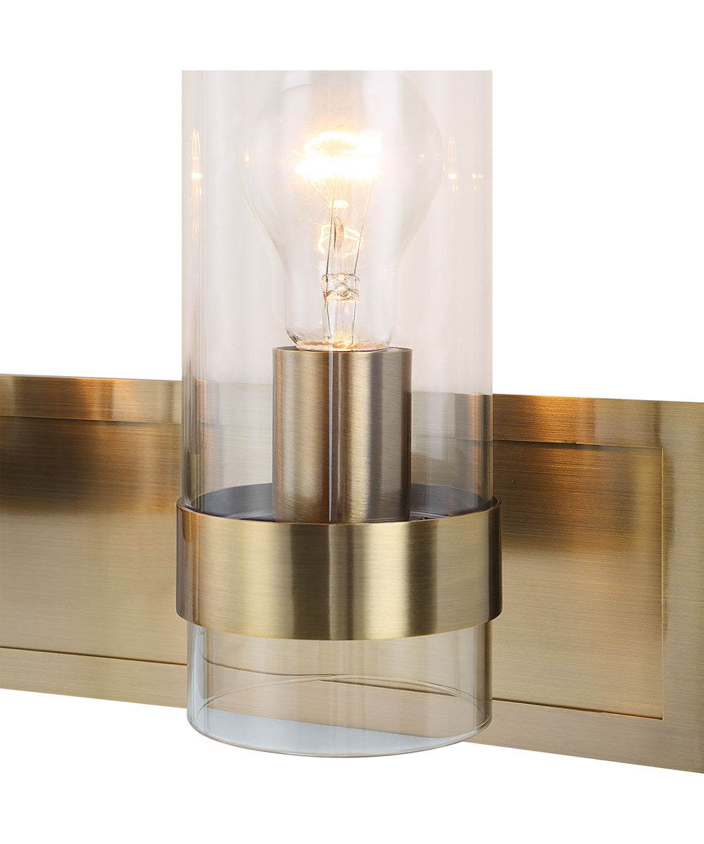 Cardiff Antique Brass 3 Light Vanity