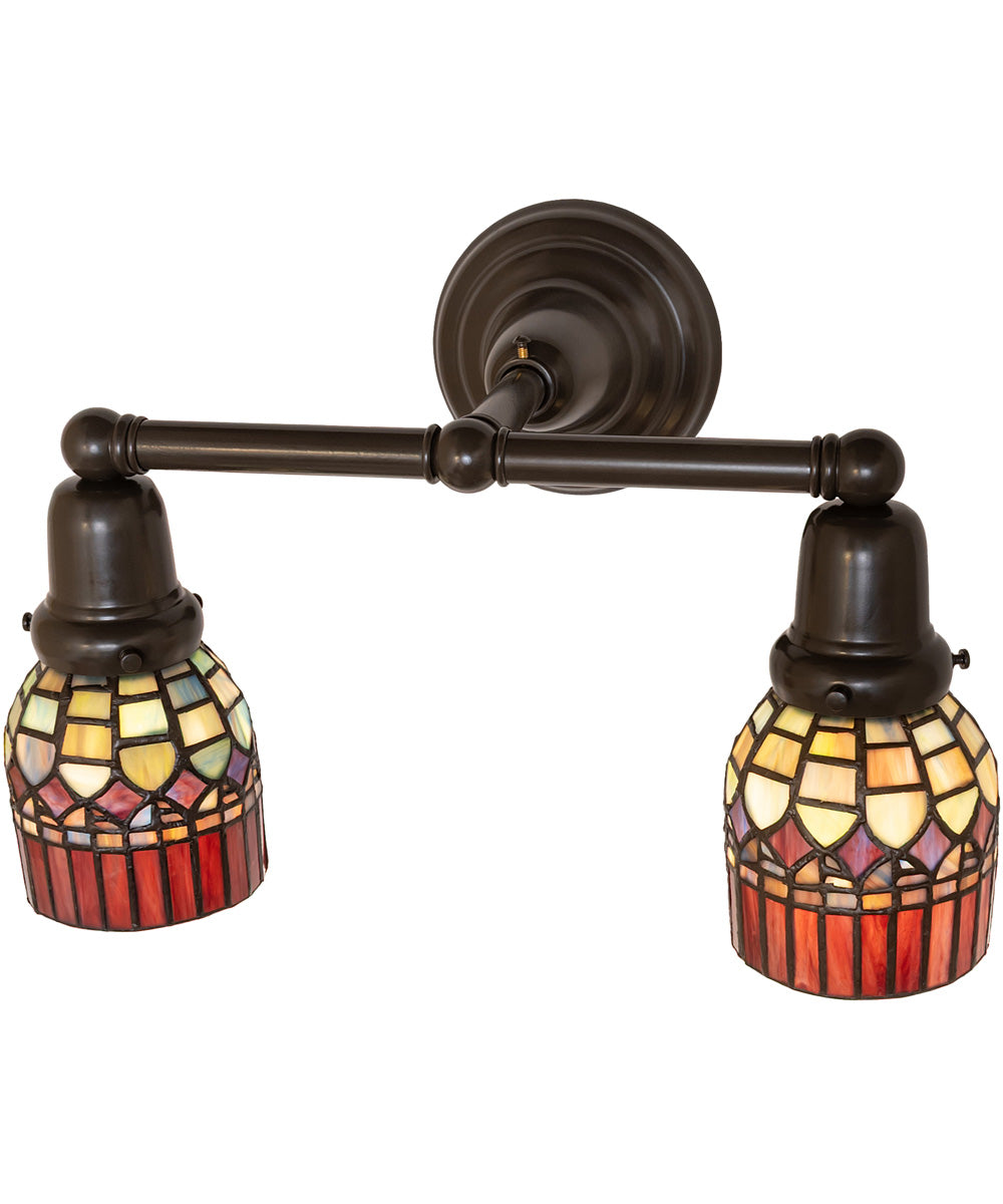 16" Wide Tiffany Candice 2 Light Wall Sconce