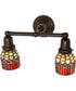 16" Wide Tiffany Candice 2 Light Wall Sconce