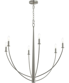 Jheni 6-Light Large Chandelier Brushed Nickel