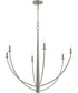 Jheni 6-Light Large Chandelier Brushed Nickel