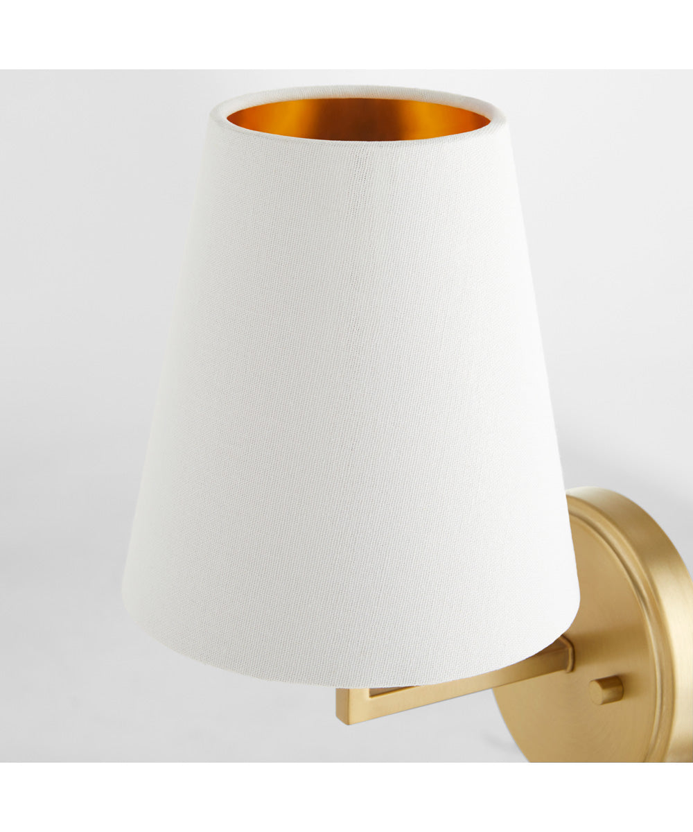 Karnes 1-light Wall Mount Light Fixture Aged Brass