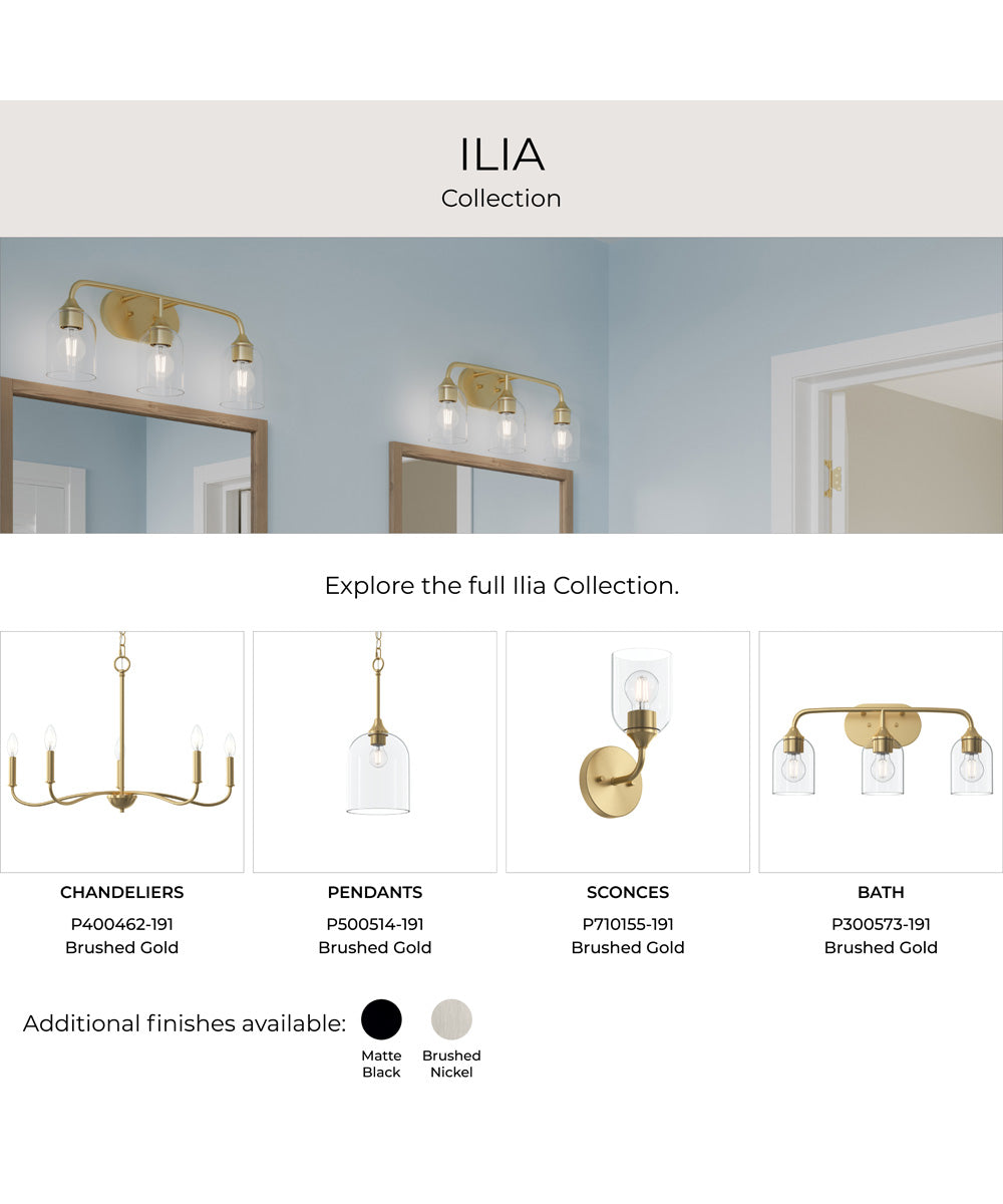 Ilia 6-Light Island Chandelier Brushed Gold