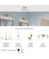 Ilia 6-Light Island Chandelier Brushed Gold