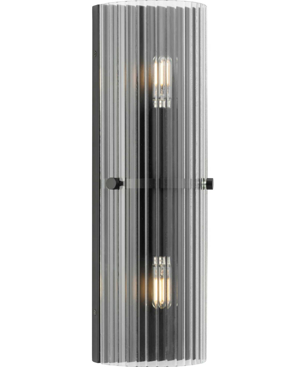 Seville 2-Light Contemporary Wall Sconce Matte Black